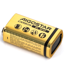 Batteria zinco-carbone 6F22 9V 1.5V 1pz alta qualità, di grande durata - Senza mercurio e rispettoso dell'ambiente