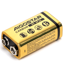 Batteria zinco-carbone 6F22 9V 1.5V 1pz alta qualità, di grande durata - Senza mercurio e rispettoso dell'ambiente