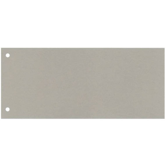 Separatore per archivio con due fori Q-Connect 24x10,5 cm 190 g/m² grigio conf. da 100 - KF00513