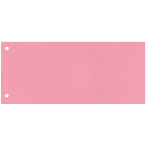 Separatore per archivio con due fori Q-Connect 24x10,5 cm 190 g/m² rosa conf. da 100 - KF00517