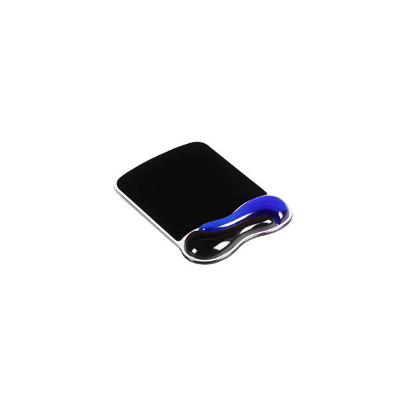 Tappetino mouse duo gel wave - blu nero - kensigton