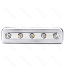 Luce led per armadio 17,8cm 35lm luce calda 3000K, 0.23W, on/off tramite pressione sulla luce, funzionamento a batteria!