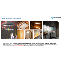 Luce led per armadio 17,8cm 35lm luce fredda 6500K, 0.23W, on/off tramite pressione sulla luce, funzionamento a batteria!