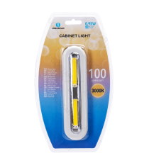 Luce led per armadio 17,8cm 100lm luce calda 3000K, 0.95W, on/off tramite pressione sulla luce, funzionamento a batteria! Luce led per armadio 17,8cm 100lm luce calda 3000K, 0.95W, on/off tramite pressione sulla luce, funzionamento a batteria!