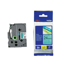 Brother - Nastro -  Nero/Verde - TZE751 - 24mm x 8mt Brother - Nastro -  Nero/Verde - TZE751 - 24mm x 8mt
