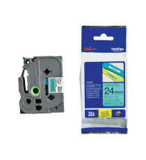 Brother - Nastro -  Nero/Verde - TZE751 - 24mm x 8mt Brother - Nastro -  Nero/Verde - TZE751 - 24mm x 8mt