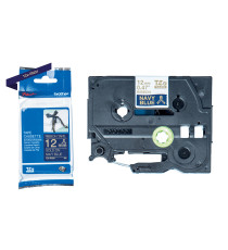 Brother - Nastro - 12 mm x 4 mt - Oro / Blu - TZERN34 Brother - Nastro - 12 mm x 4 mt - Oro / Blu - TZERN34
