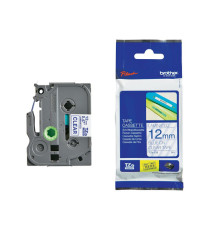 Brother - Nastro - Blu/Trasparente - TZE133 - 12mm x 8mt Brother - Nastro - Blu/Trasparente - TZE133 - 12mm x 8mt