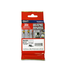 Brother - Nastro con adesivo resistente - Nero/Bianco - TZES211 - 6mm x 8mt Brother - Nastro con adesivo resistente - Nero/Bianco - TZES211 - 6mm x 8mt