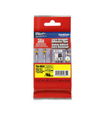 Brother - Nastro con adesivo resistente - Nero/Giallo - TZES631 - 12mm x 8mt Brother - Nastro con adesivo resistente - Nero/Giallo - TZES631 - 12mm x 8mt