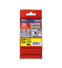 Brother - Nastro con adesivo resistente - Nero/Giallo - TZES641 - 18mm x 8mt Brother - Nastro con adesivo resistente - Nero/Giallo - TZES641 - 18mm x 8mt