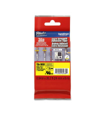 Brother - Nastro con adesivo resistente - Nero/Giallo - TZES651 - 24mm x 8mt Brother - Nastro con adesivo resistente - Nero/Giallo - TZES651 - 24mm x 8mt