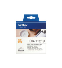 Brother - Rotolo 1200 Etichette circolari adesive diametro 12mm - DK-11219 Brother - Rotolo 1200 Etichette circolari adesive diametro 12mm - DK-11219
