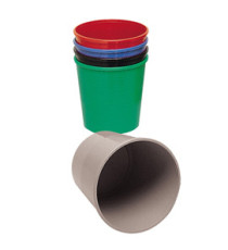 Cestino gettacarte - altezza 32,5 cm - diametro 29,5 cm - 15 L - nero - Methodo Cestino gettacarte - altezza 32,5 cm - diametro 29,5 cm - 15 L - nero - Methodo