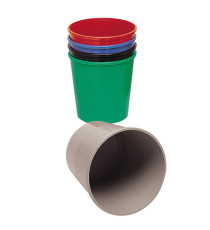 Cestino gettacarte - altezza 32,5 cm - diametro 29,5 cm - 15 L - nero - Methodo Cestino gettacarte - altezza 32,5 cm - diametro 29,5 cm - 15 L - nero - Methodo