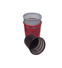 Cestino gettacarte - traforato - altezza 31,5 cm - diametro 30 cm - 15 L - nero - Methodo Cestino gettacarte - traforato - altezza 31,5 cm - diametro 30 cm - 15 L - nero - Methodo