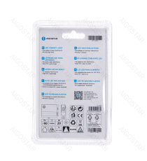 Luce led per armadio con sensore 40lm luce calda 3000K, 0.5W, on/off automatico tramite sensore + pulsante ,rilevamento a 3mt