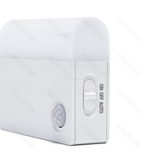 Luce led per armadio con sensore 40lm luce calda 3000K, 0.5W, on/off automatico tramite sensore + pulsante ,rilevamento a 3mt