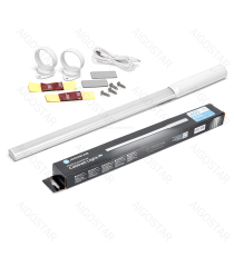 Lampada led per armadio con sensore 5W 400lm luce fredda 5700k con ricarica USB, Dimensioni L450xD26 mm,on/off auto con sensore Lampada led per armadio con sensore 5W 400lm luce fredda 5700k con ricarica USB, Dimensioni L450xD26 mm,on/off auto con sensore