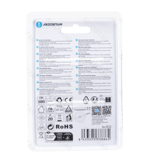 Luce notturna tonda con sensore di movimento 30 lumen, luce fredda 6500K, 0.44W, a batteria, Distanza di rilevamento 2-5mt