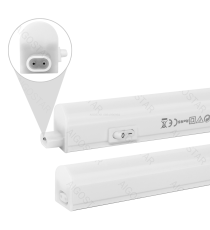 Tubo LED T5 4w,480 lumen,luce fredda 6500K,lampada batten light misura L313xW22xH30mm Equivalenza incandescente: 41W