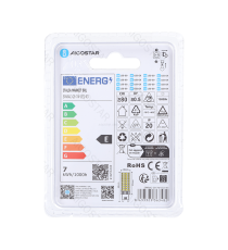 Lampadina led G9 7W 770 lumen luce calda 3000K Dimensioni:D19xH68 mm Angolo 360 gradi, Equivalenza incandescente: 58W