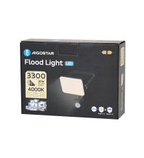 Flood light LED antiabbagliamento con sensore 30W 3300 lumen,luce naturale 4000K IP65 faro led Dimensioni: L152xW185xH54mm Flood light LED antiabbagliamento con sensore 30W 3300 lumen,luce naturale 4000K IP65 faro led Dimensioni: L152xW185xH54mm