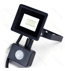 Flood light LED con sensore 10W 750 lumen,luce fredda 6500K IP65 faro led Dimensioni:L150xW114xH53mm Serie05 Flood light LED con sensore 10W 750 lumen,luce fredda 6500K IP65 faro led Dimensioni:L150xW114xH53mm Serie05
