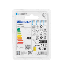 Lampadina Led G4 3W 360 lumen luce fredda 6500K Dimensioni:D13xH44mm Equivalenza incandescente:33W Angolo illuminazione 360 Lampadina Led G4 3W 360 lumen luce fredda 6500K Dimensioni:D13xH44mm Equivalenza incandescente:33W Angolo illuminazione 360