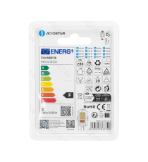 Lampadina Led G4 2W 200 lumen luce fredda 6500K Dimensioni:D13xH37mm Equivalenza incandescente:21W Angolo illuminazione 360