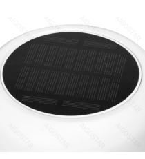 Lampada da scrivania bianca ad energia solare 3W 280lumen,luce calda 3000K touch,da tavolo,regolazione intensità L130x130xH300mm