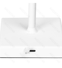 Lampada da scrivania ricaricabile bianca 4W 400lumen,RGB+CCT con regolazione intensità e cambio colore touch, L130xW130xH380mm Lampada da scrivania ricaricabile bianca 4W 400lumen,RGB+CCT con regolazione intensità e cambio colore touch, L130xW130xH380mm