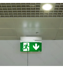 Luce di emergenza 3.6W 135 lumen, luce fredda 6500K, Durata dell'emergenza: 3h, Dimensioni: L339xW245xH42mm, batteria al litio