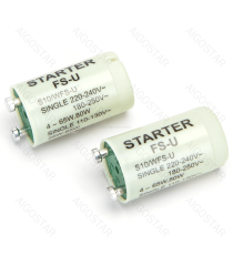 Starter per tubi LED T8 bianco Potenza: 4-65W,80W, Voltaggio: 220-240V Starter per tubi LED T8 bianco Potenza: 4-65W,80W, Voltaggio: 220-240V