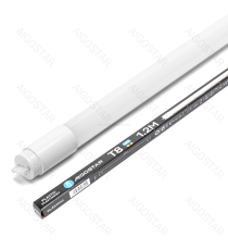 Tubo LED T8 in plastica 1,2mt 18w,1980 lumen,luce calda 3000K,lampada D28xH1198mm adattatore:G13 Equivalenza incandescente: 115W