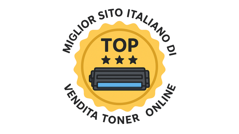 Coccarda primo classificato come miglior sito italiano di vendita toner online coccarda miglior sito italiano vendita toner online