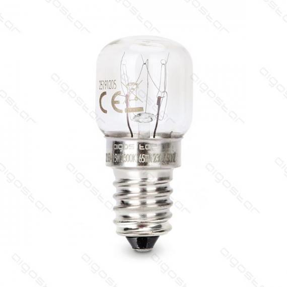 LAMPADINA PER FORNO T22 15W E14 90 LUMEN 2300K LUCE CALDA W22H49mm A  INCADESCENZA - FORNO A MICROONDE - AIGOSTAR
