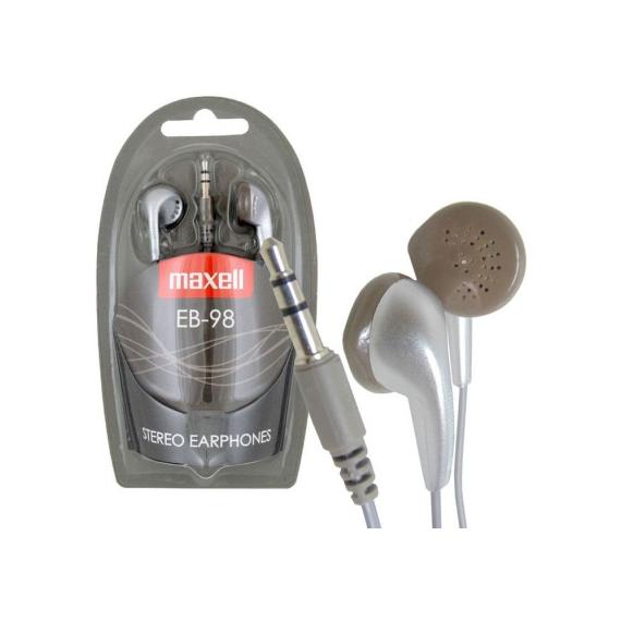AURICOLARI MAXELL EB-98 ARGENTO - SILVER JACK 3,5 303456.00.CN CAVO 120CM  EB98S