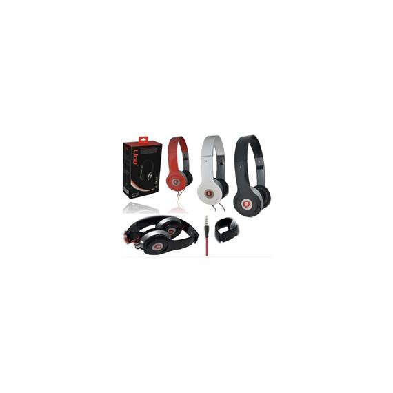 CUFFIE AD ALTA QUALITA HD LINQ SOLO-02M - JACK 3.5MM - CAVO 130CM -  RICHIUDIBILI - SUONO PULITO - PER PC E SMARTPHONE
